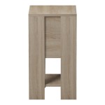 Κομοδίνο Reppo pakoworld sonoma-ανθρακί 30x30x55εκ