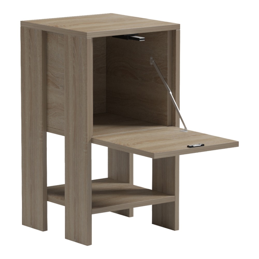 Κομοδίνο Reppo pakoworld sonoma 30x30x55εκ