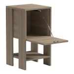 Κομοδίνο Reppo pakoworld sonoma 30x30x55εκ