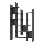 Βιβλιοθήκη Manco pakoworld ανθρακί 122x25.5x188εκ