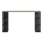 Γραφείο εργασίας Praga pakoworld ανθρακί- sonoma 140x60x75εκ