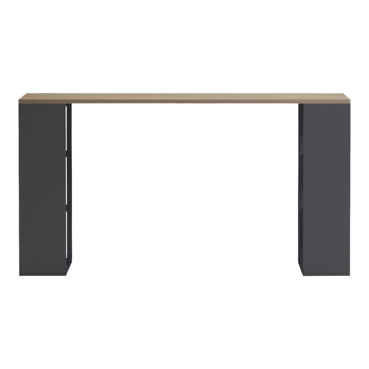Γραφείο εργασίας Praga pakoworld ανθρακί- sonoma 140x60x75εκ