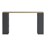 Γραφείο εργασίας Praga pakoworld ανθρακί- sonoma 140x60x75εκ