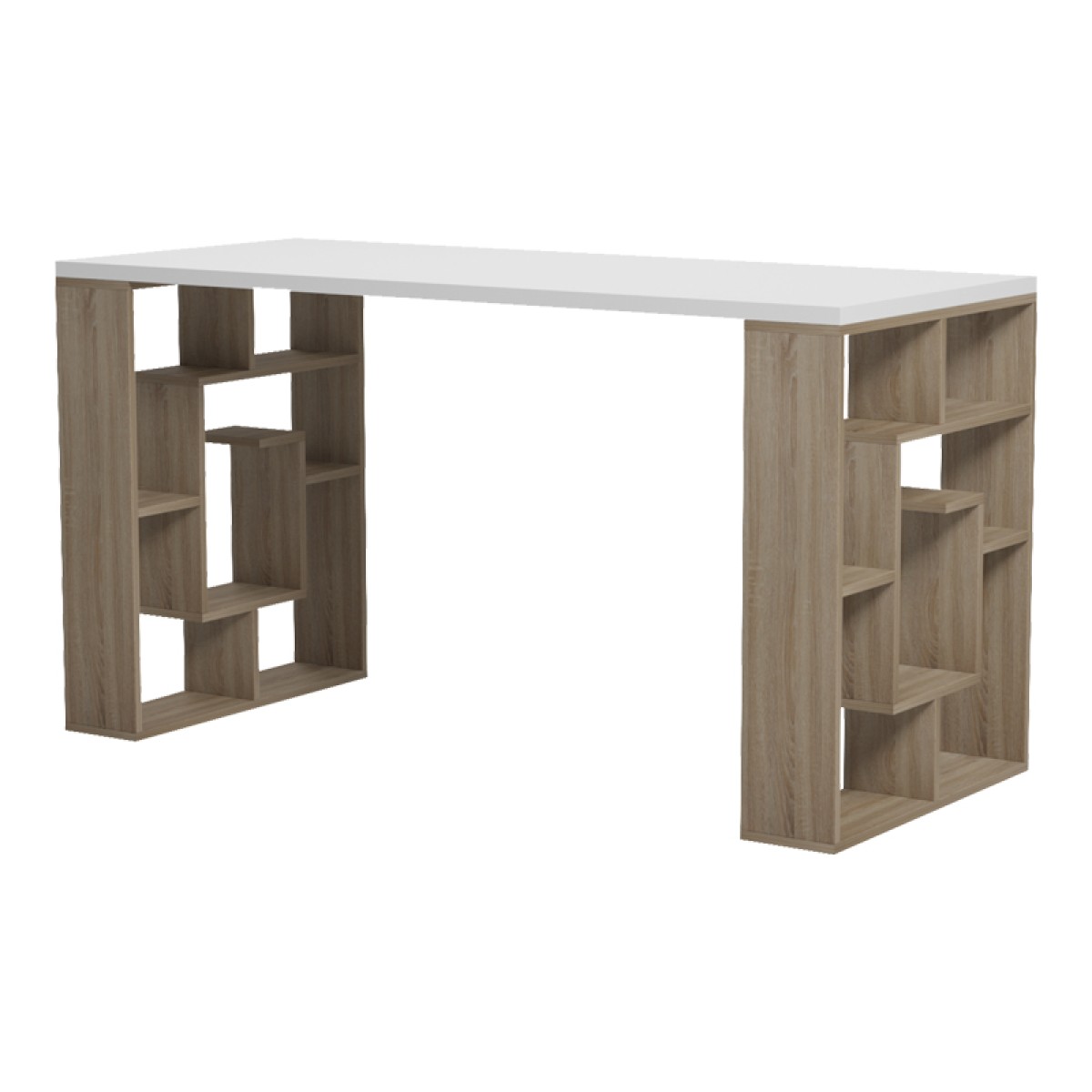 Γραφείο εργασίας Lovet pakoworld sonoma-λευκό 140x60x72εκ