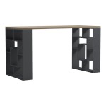 Γραφείο εργασίας Lovet pakoworld ανθρακί-sonoma 140x60x75εκ