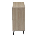 Μπουφές Gora pakoworld sonoma-ανθρακί 110x35.5x82εκ