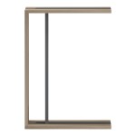 Βοηθητικό τραπέζι Muju pakoworld sonoma- ανθρακί  30x40x55εκ