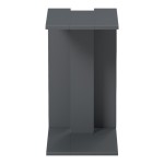 Βοηθητικό τραπέζι Muju pakoworld ανθρακί  30x40x55εκ