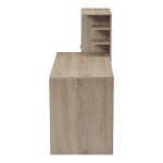 Γραφείο εργασίας με βιβλιοθήκη Felanbo pakoworld sonoma 160x60x125εκ