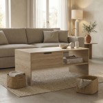 Τραπέζι σαλονιού Felina pakoworld sonoma 100x50x45εκ