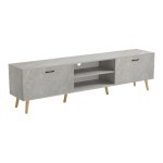 Έπιπλο τηλεόρασης Gorna pakoworld μπεζ εφέ μαρμάρου 180x35x48.6εκ