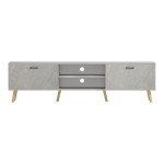 Έπιπλο τηλεόρασης Gorna pakoworld μπεζ εφέ μαρμάρου 180x35x48.6εκ