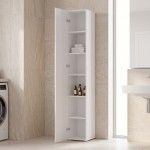 Ντουλάπα-στήλη Anira pakoworld λευκό 30x30x180εκ