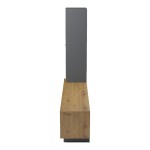 Σύνθετο σαλονιού Tilveo pakoworld oak-ανθρακί 230x41.5x180εκ