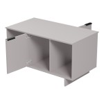 Τραπέζι σαλονιού Nalinda pakoworld taupe 100x55x55εκ