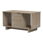 Τραπέζι σαλονιού Nalinda pakoworld sonoma 100x55x55εκ