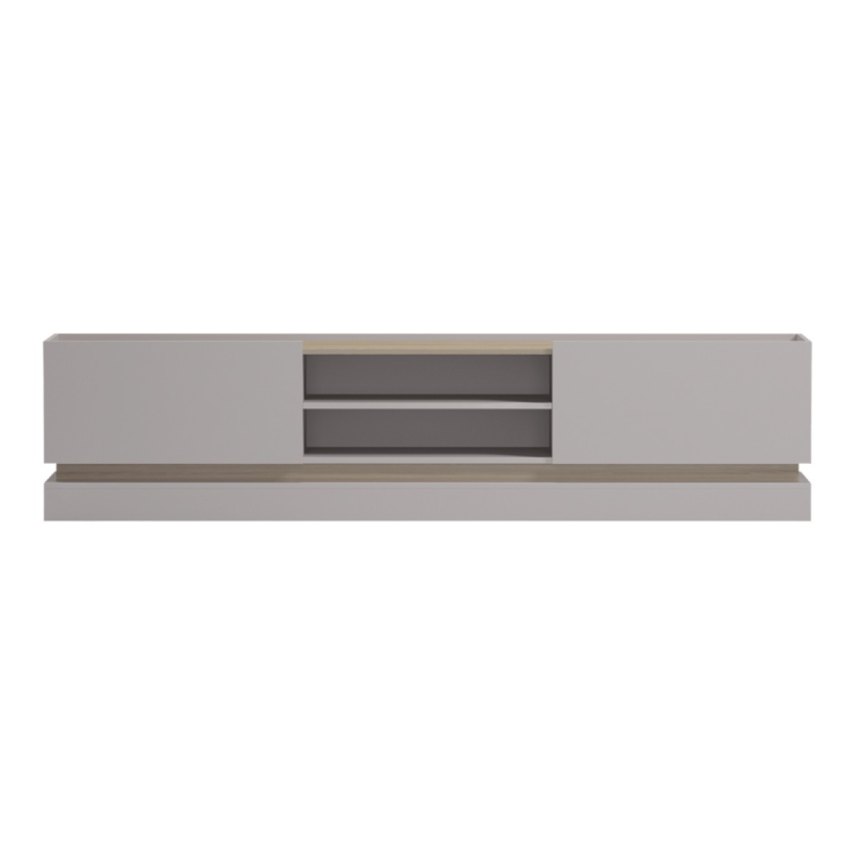 Έπιπλο τηλεόρασης Wendo pakoworld taupe-sonoma 200x37x47εκ