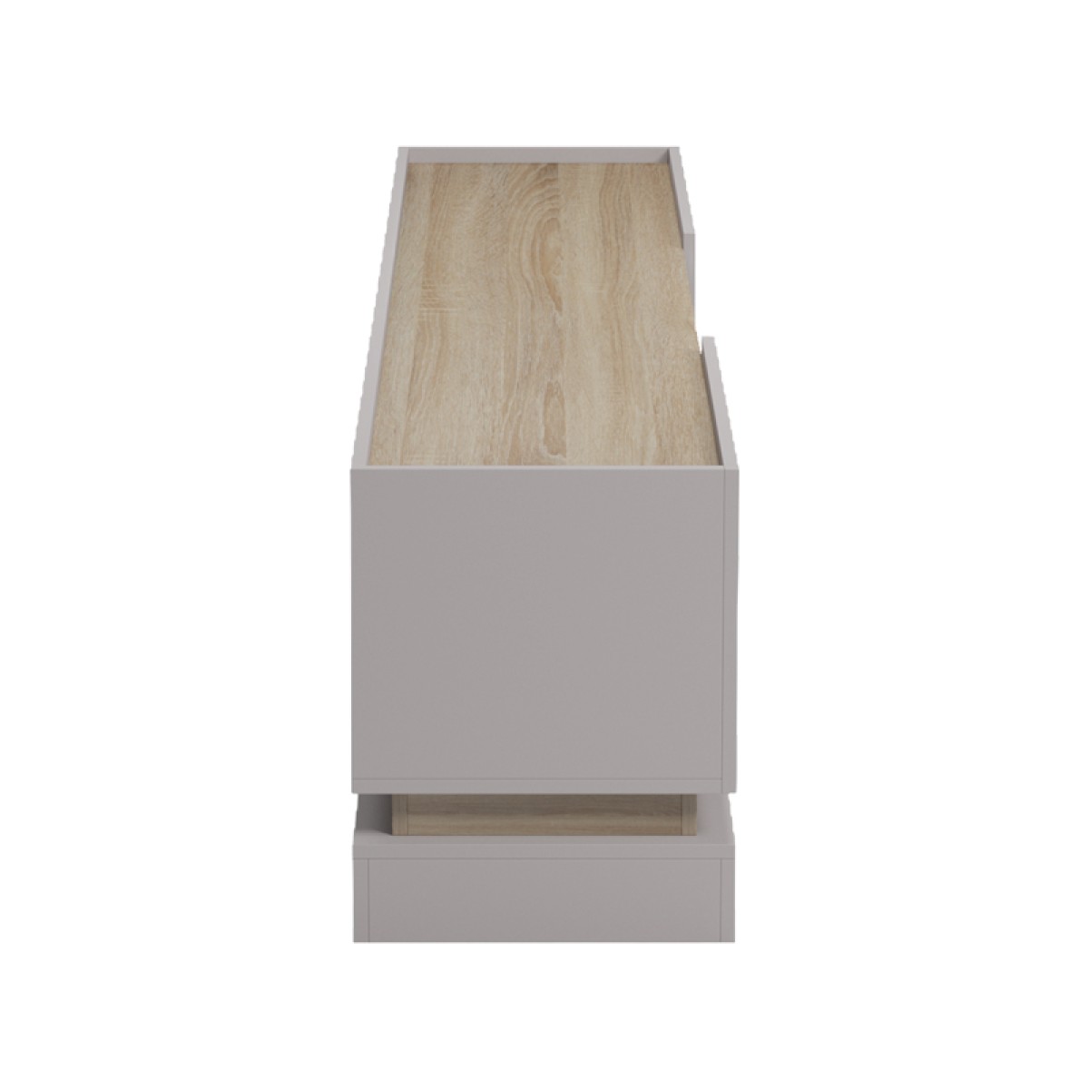 Έπιπλο τηλεόρασης Wendo pakoworld taupe-sonoma 200x37x47εκ