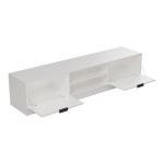Έπιπλο τηλεόρασης Lemardo pakoworld λευκό 180x40x40εκ