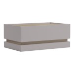 Τραπέζι σαλονιού Wendo pakoworld taupe-sonoma 97x60x40εκ
