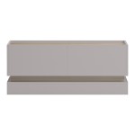 Τραπέζι σαλονιού Wendo pakoworld taupe-sonoma 97x60x40εκ