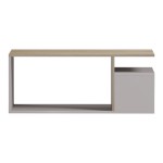 Τραπέζι σαλονιού Wendo pakoworld taupe-sonoma 91x37x50εκ