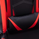 Καρέκλα γραφείου gaming Zeldo pakoworld pu μαύρο-κόκκινο 66x56x135εκ Καρέκλα γραφείου gaming Zeldo pakoworld pu μαύρο-κόκκινο 66x56x135εκ