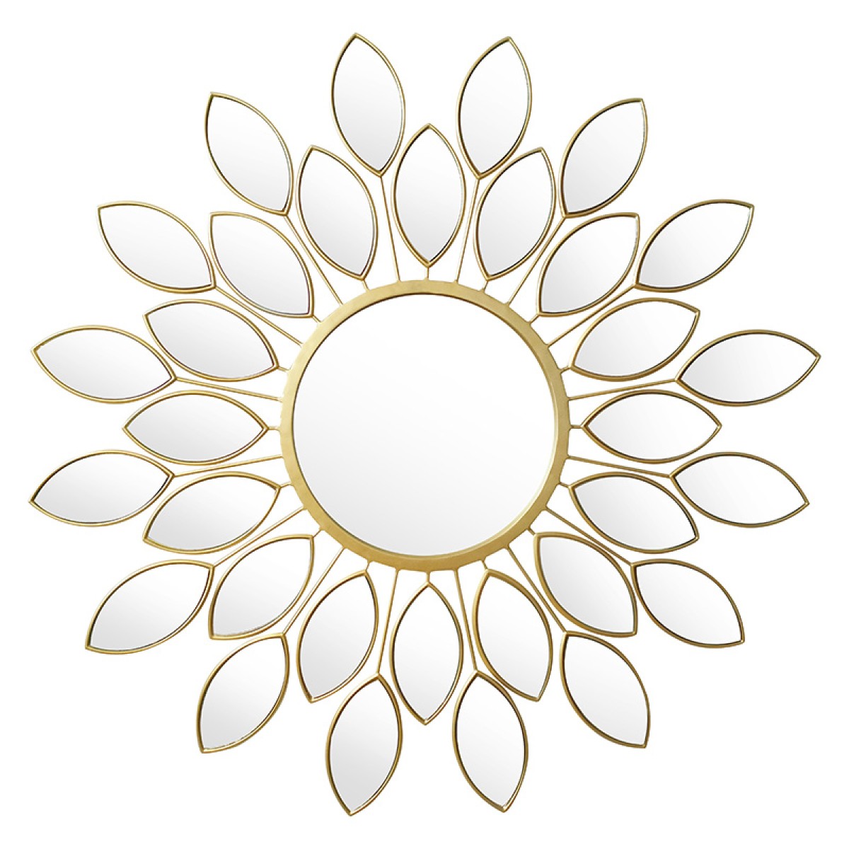 Καθρέπτης Flower pakoworld χρυσό 83x2.5x83εκ Καθρέπτης Flower pakoworld χρυσό 83x2.5x83εκ