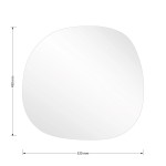 Καθρέπτης Frameless 1 pakoworld μαύρο 49x1.2x52εκ Καθρέπτης Frameless 1 pakoworld μαύρο 49x1.2x52εκ