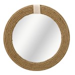 Καθρέπτης Rope pakoworld φυσικό 60x2x60εκ Καθρέπτης Rope pakoworld φυσικό 60x2x60εκ