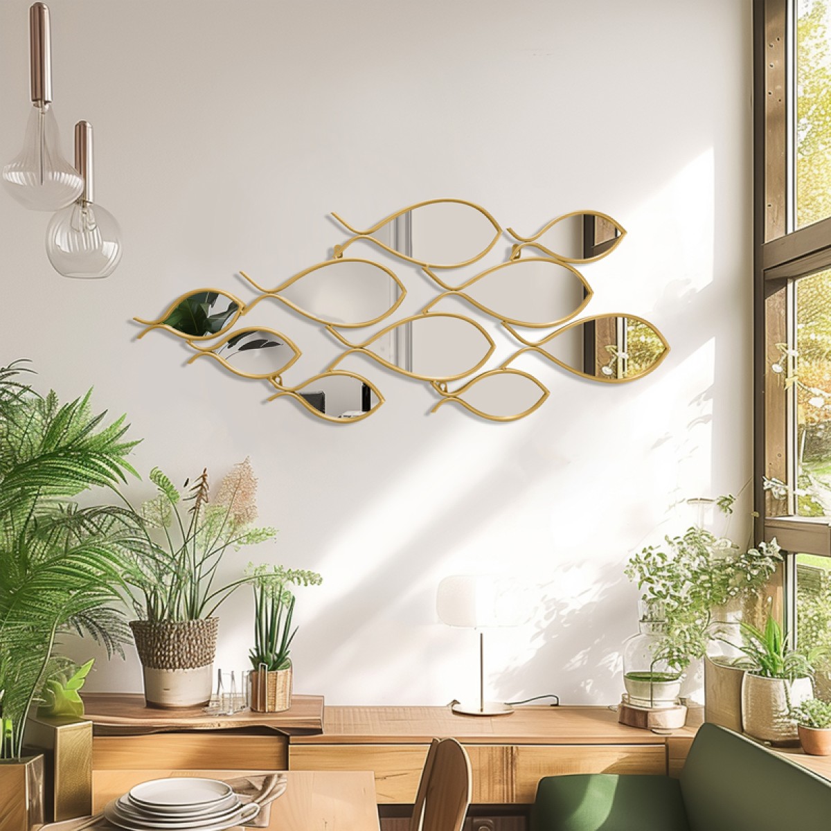 Καθρέπτης Filow pakoworld χρυσό 103x2x38εκ Καθρέπτης Filow pakoworld χρυσό 103x2x38εκ