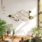 Καθρέπτης Filow pakoworld χρυσό 103x2x38εκ Καθρέπτης Filow pakoworld χρυσό 103x2x38εκ