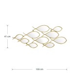 Καθρέπτης Filow pakoworld χρυσό 103x2x38εκ Καθρέπτης Filow pakoworld χρυσό 103x2x38εκ