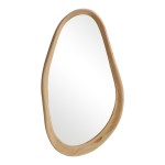 Καθρέπτης οβάλ Baloa pakoworld mdf σε φυσική απόχρωση 44x4x80εκ Καθρέπτης οβάλ Baloa pakoworld mdf σε φυσική απόχρωση 44x4x80εκ