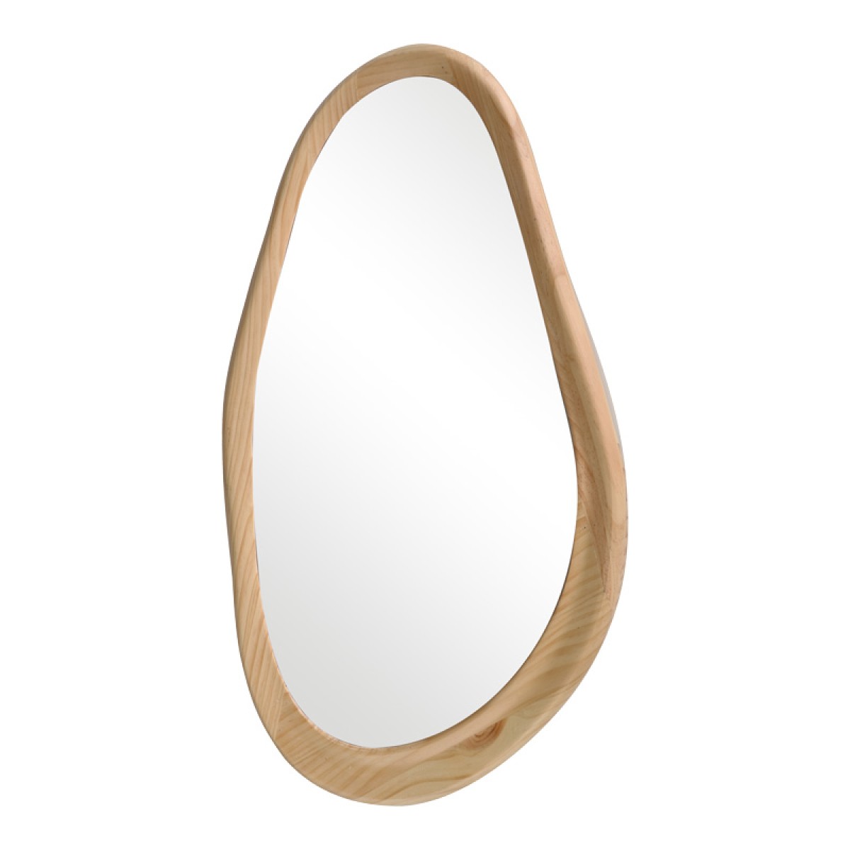 Καθρέπτης οβάλ Baloa pakoworld mdf σε φυσική απόχρωση 44x4x80εκ Καθρέπτης οβάλ Baloa pakoworld mdf σε φυσική απόχρωση 44x4x80εκ