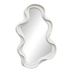 Καθρέπτης Liquid pakoworld pp σε λευκή απόχρωση 26x2.7x39εκ