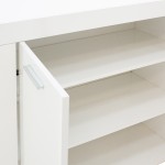 Μπουφές Joanna pakoworld λευκό 144x42x80εκ Μπουφές Joanna pakoworld λευκό 144x42x80εκ