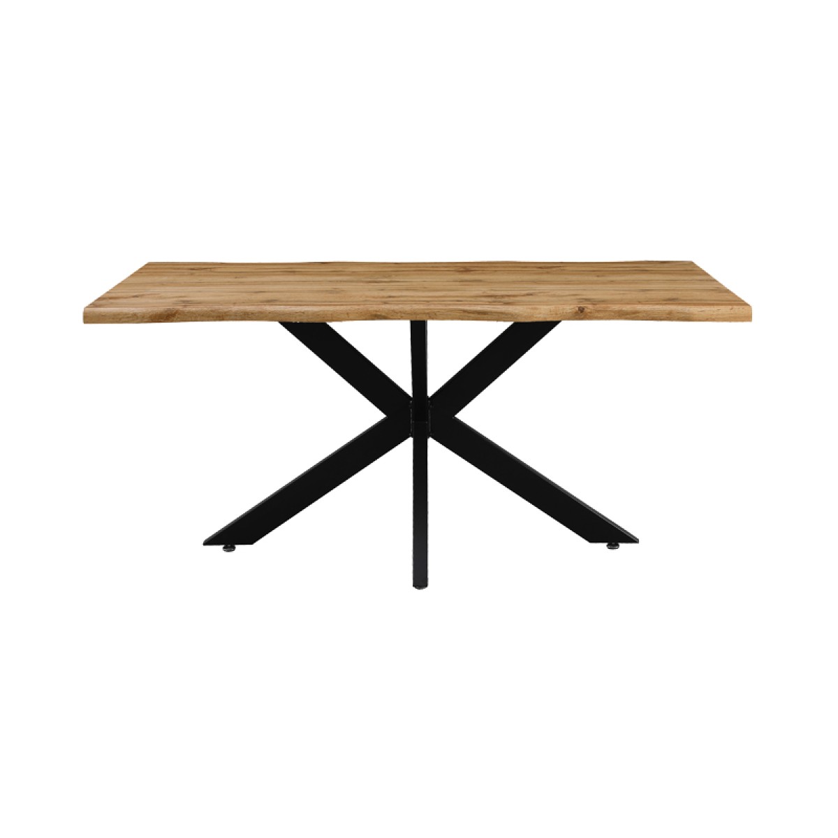Tραπέζι Gilman pakoworld MDF sonoma-μαύρο 150x90x75εκ Tραπέζι Gilman pakoworld MDF sonoma-μαύρο 150x90x75εκ
