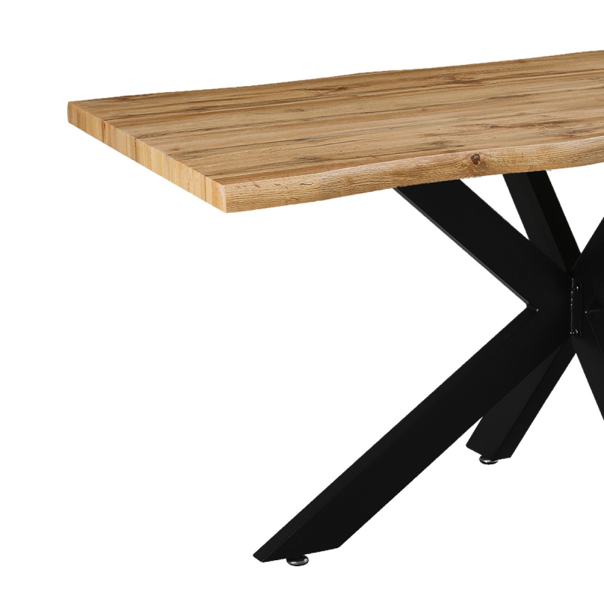 Tραπέζι Gilman pakoworld MDF sonoma-μαύρο 150x90x75εκ Tραπέζι Gilman pakoworld MDF sonoma-μαύρο 150x90x75εκ