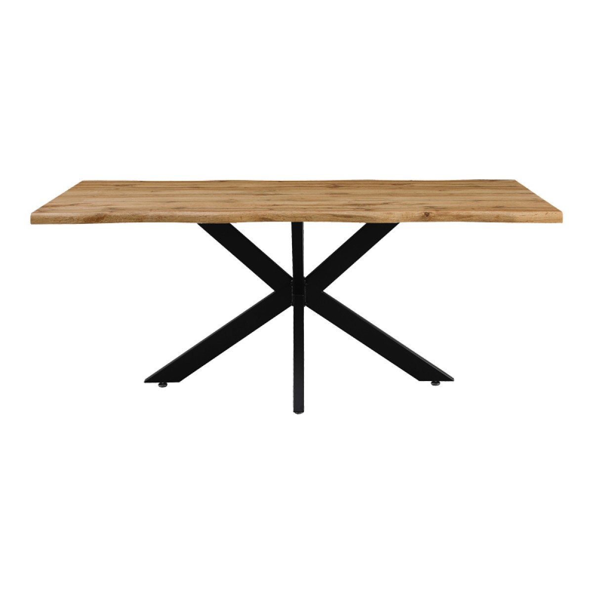 Tραπέζι Gilman pakoworld MDF sonoma-μαύρο 180x90x75εκ Tραπέζι Gilman pakoworld MDF sonoma-μαύρο 180x90x75εκ