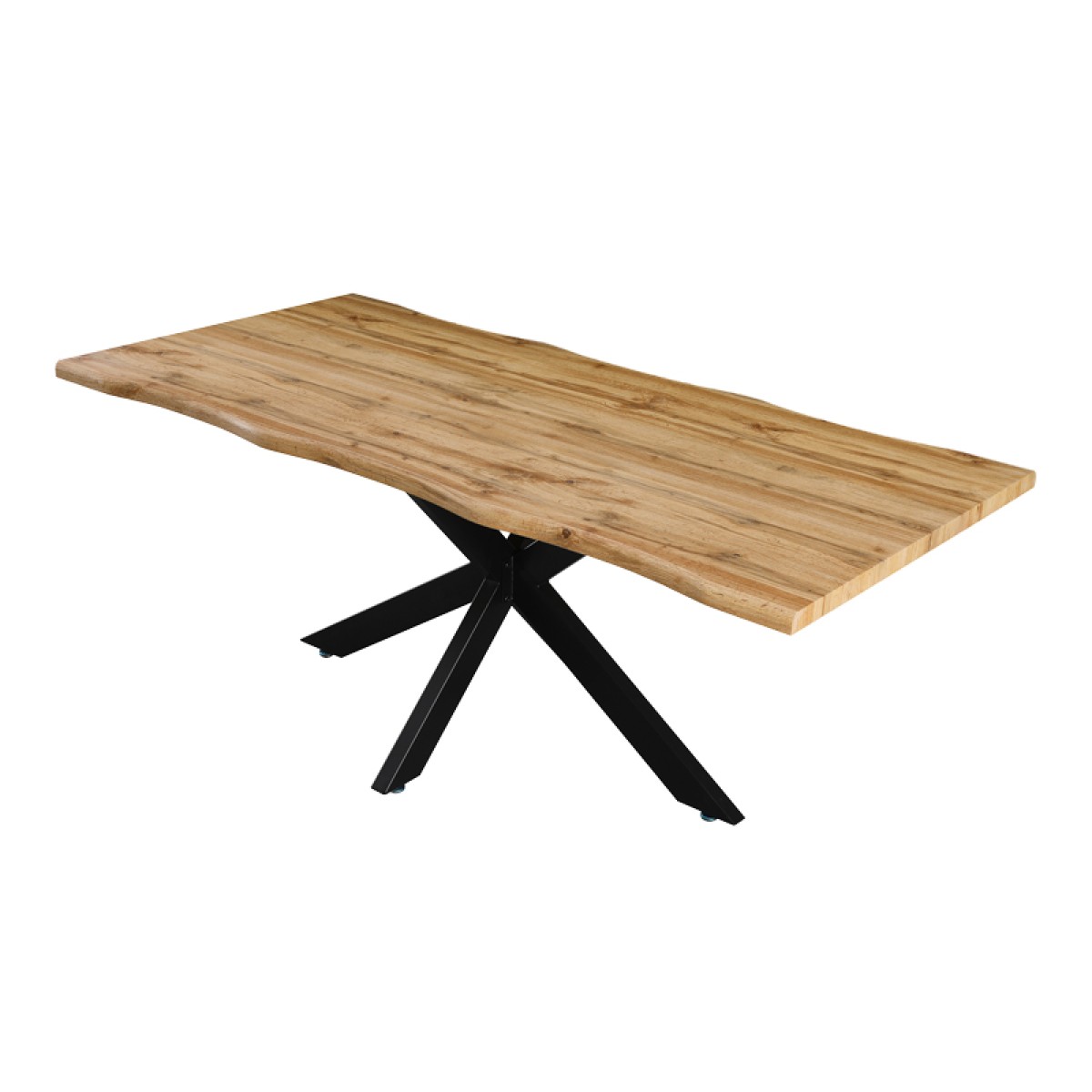 Tραπέζι Gilman pakoworld MDF sonoma-μαύρο 180x90x75εκ Tραπέζι Gilman pakoworld MDF sonoma-μαύρο 180x90x75εκ