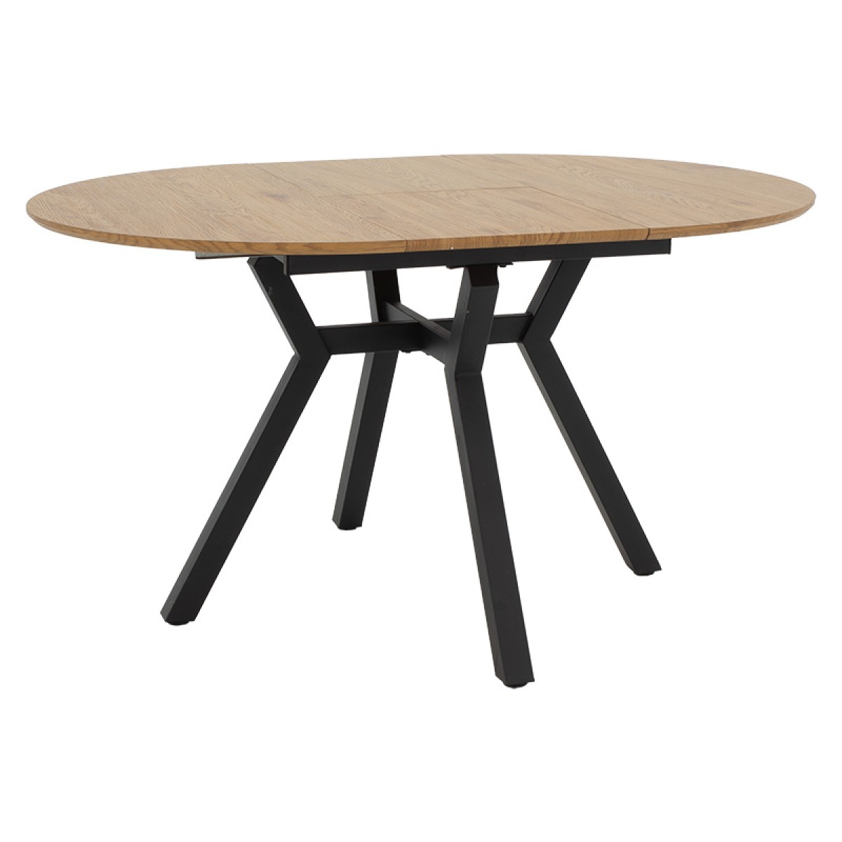 Tραπέζι Frances pakoworld επεκτεινόμενο MDF sonoma-μαύρο 100-140x100x75εκ Tραπέζι Frances pakoworld επεκτεινόμενο MDF sonoma-μαύρο 100-140x100x75εκ