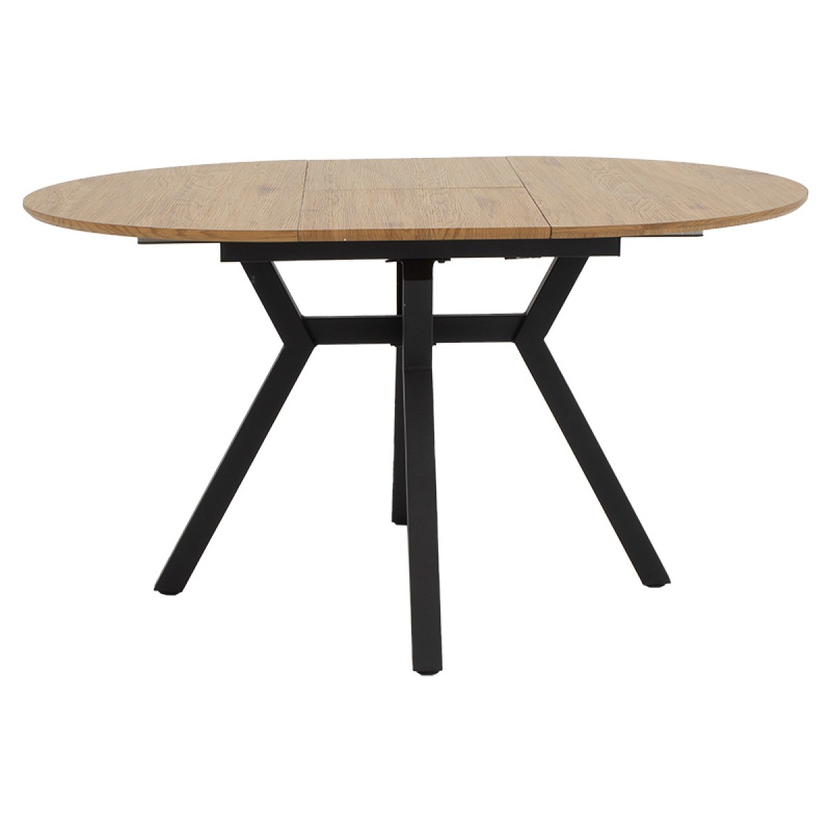 Tραπέζι Frances pakoworld επεκτεινόμενο MDF sonoma-μαύρο 100-140x100x75εκ Tραπέζι Frances pakoworld επεκτεινόμενο MDF sonoma-μαύρο 100-140x100x75εκ