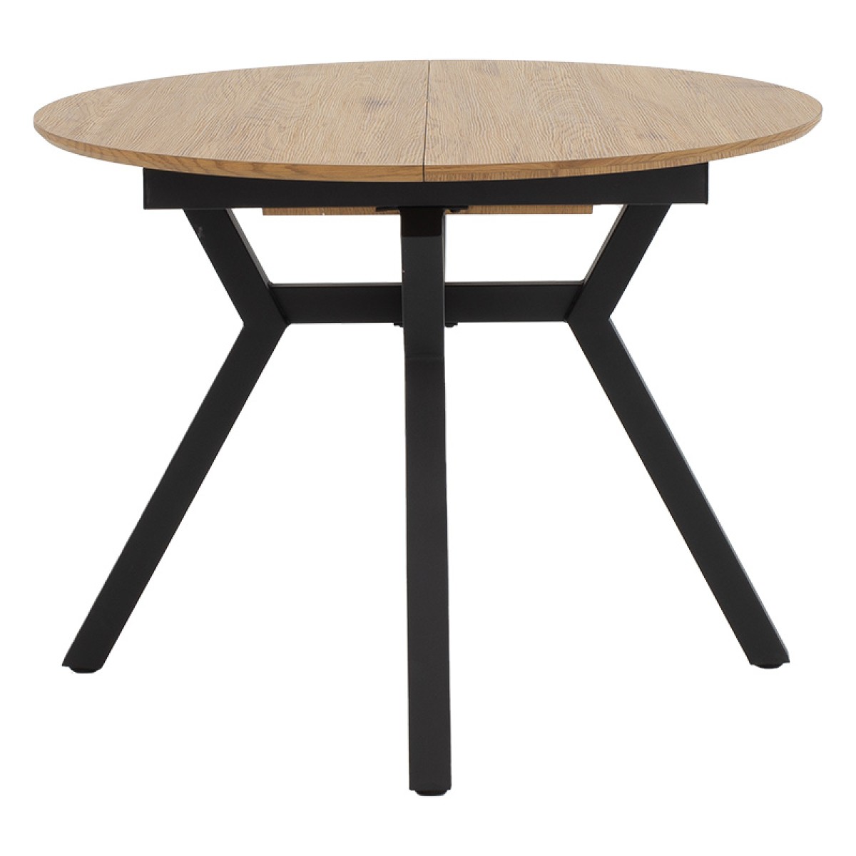 Tραπέζι Frances pakoworld επεκτεινόμενο MDF sonoma-μαύρο 100-140x100x75εκ Tραπέζι Frances pakoworld επεκτεινόμενο MDF sonoma-μαύρο 100-140x100x75εκ