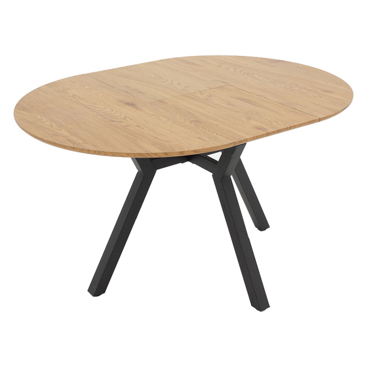 Tραπέζι Frances pakoworld επεκτεινόμενο MDF sonoma-μαύρο 100-140x100x75εκ Tραπέζι Frances pakoworld επεκτεινόμενο MDF sonoma-μαύρο 100-140x100x75εκ