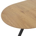 Tραπέζι Frances pakoworld επεκτεινόμενο MDF sonoma-μαύρο 100-140x100x75εκ Tραπέζι Frances pakoworld επεκτεινόμενο MDF sonoma-μαύρο 100-140x100x75εκ