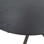 Tραπέζι Cerco pakoworld MDF μαύρο Φ120x75εκ Tραπέζι Cerco pakoworld MDF μαύρο Φ120x75εκ