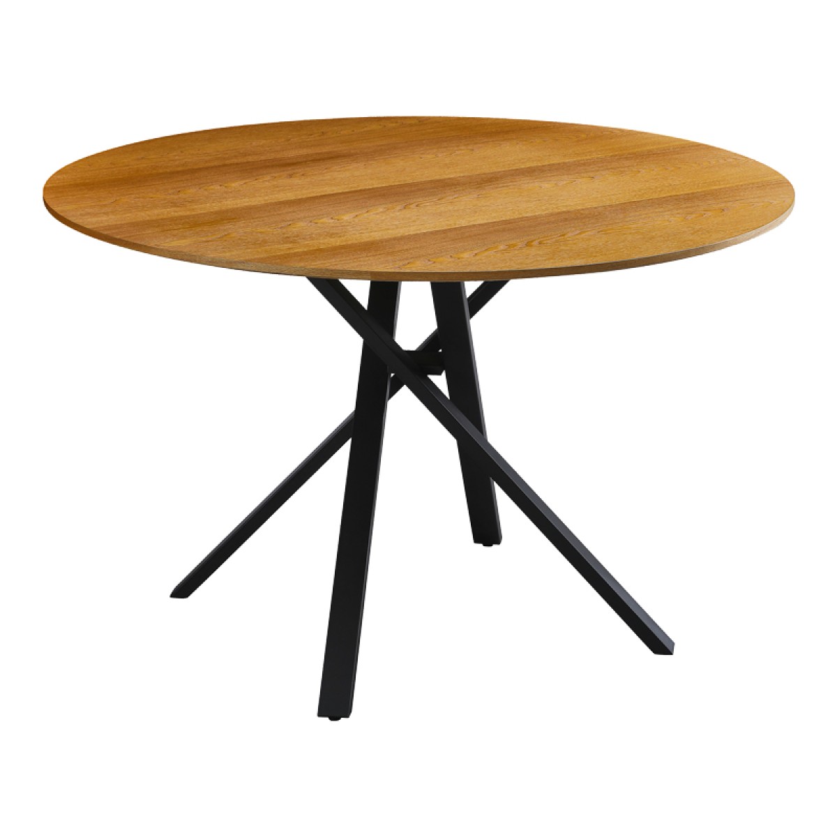 Tραπέζι Cerco pakoworld sonoma mdf και μαύρο μεταλλικό πόδι Φ120x75εκ Tραπέζι Cerco pakoworld sonoma mdf και μαύρο μεταλλικό πόδι Φ120x75εκ