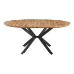 Τραπέζι επεκτεινόμενο Edina pakoworld mdf σε sonoma απόχρωση με μαύρα μεταλλικά πόδια 130-170x130x75εκ Τραπέζι επεκτεινόμενο Edina pakoworld mdf σε sonoma απόχρωση με μαύρα μεταλλικά πόδια 130-170x130x75εκ