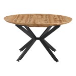 Τραπέζι επεκτεινόμενο Edina pakoworld mdf σε sonoma απόχρωση με μαύρα μεταλλικά πόδια 130-170x130x75εκ Τραπέζι επεκτεινόμενο Edina pakoworld mdf σε sonoma απόχρωση με μαύρα μεταλλικά πόδια 130-170x130x75εκ